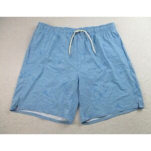 Laguna Swim Shorts Mens L Blue Floral AOP Drawstring Pockets Trunks Beach‎ Surf